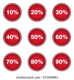 Discount label vector design isolated on white background 
