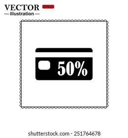 Discount label, vector illustration, EPS 10