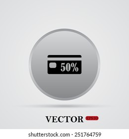 Discount label, vector illustration, EPS 10