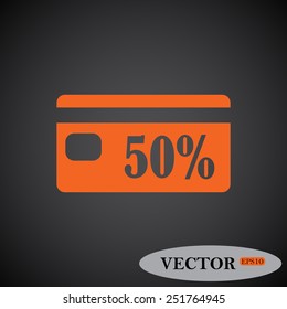 Discount label, vector illustration, EPS 10