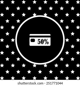 Discount label, vector illustration, EPS 10