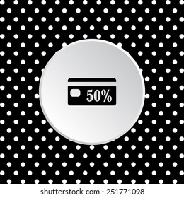 Discount label, vector illustration, EPS 10