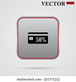 Discount label, vector illustration, EPS 10
