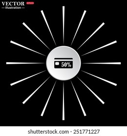 Discount label, vector illustration, EPS 10