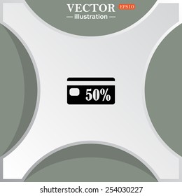 Discount label, vector illustration, EPS 10