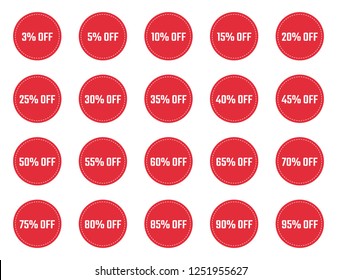 discount labels set, sale tag, offer price