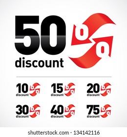Discount labels and symbols