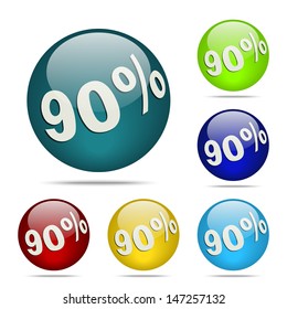 Discount labels, vector