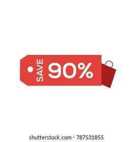 discount labels vector illustration
