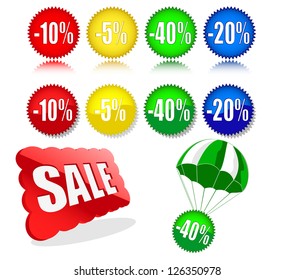 discount labels.vector illustration