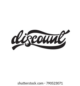 Discount Lettering design. Vector illustration