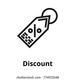 Discount line icon