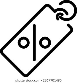 vector de ilustración de línea de descuento