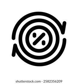 discount line icon. vector icon for your website, mobile, presentation, and logo design.