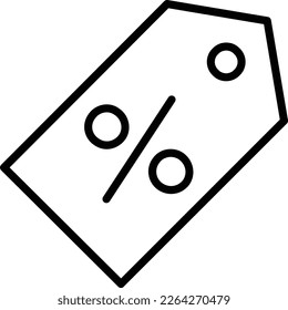 Discount Line Vector Icon Design