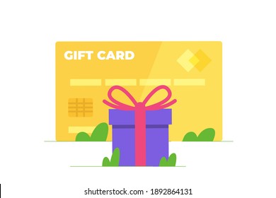 Discount, Loyalty card program and customer service. Vector illustration.