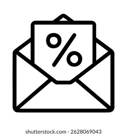 Discount message icon on white background vector
Vector icon