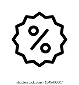 discount offer icon or logo isolated sign symbol vector illustration - high quality black style vector icons
