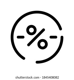 icono de oferta de descuento o logotipo símbolo de signo aislado ilustración vectorial - iconos vectoriales de estilo negro de alta calidad

