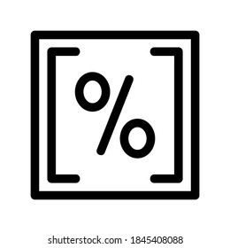 icono de oferta de descuento o logotipo símbolo de signo aislado ilustración vectorial - iconos vectoriales de estilo negro de alta calidad
