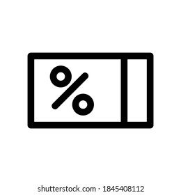 discount offer icon or logo isolated sign symbol vector illustration - high quality black style vector icons
