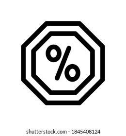 discount offer icon or logo isolated sign symbol vector illustration - high quality black style vector icons
