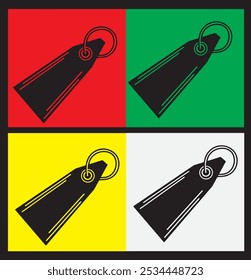 Icono de la oferta del descuento, muestra colgante del descuento de los bienes de Vector