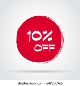Discount offer price label, symbol for advertising campaign in retail, sale promo marketing