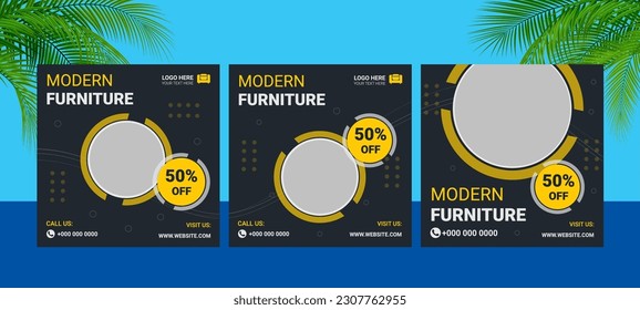 Discount offer price of new modern furniture buy one get one classic furniture free delivery order now top 5 special design element top 10 new classic design free home delivery social media post idea.