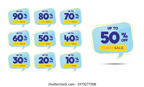 Discount offer sale banners. Best deal price stickers. Flash sale special offer tags.