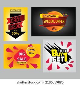 Discount offer sale banners. Best deal price stickers. Black special offer tags. Sale bubble coupon. Promotion discount banner templates design. Buy offer sticker. Super deal set. Vector
