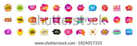 Discount offer sale banners. Best deal price stickers. Black friday special offer tags. Sale bubble coupon. Promotion discount banner templates design. Buy offer sticker. Super deal set. Vector