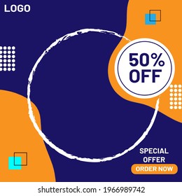 Discount offer social media story design