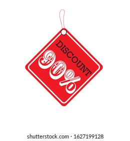 Discount offer tag icon. Shopping coupon symbol. Sale label tag with percentage sign. Black friday discount banner or coupon. Vector shopping label