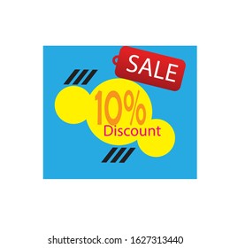 Discount offer tag icon. Shopping coupon symbol. Sale label tag with percentage sign. Black friday discount banner or coupon. Vector shopping label