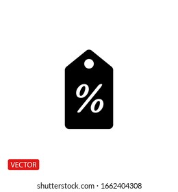 Discount offer tag icon. Shopping coupon symbol.