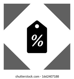 Discount offer tag icon. Shopping coupon symbol.