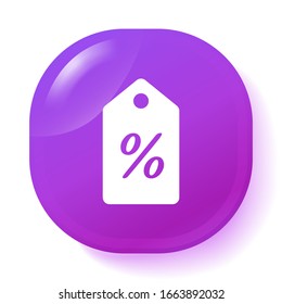 Discount offer tag icon. Shopping coupon symbol.