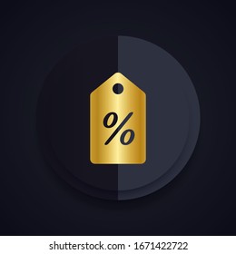 Discount offer tag icon. Shopping coupon symbol.
