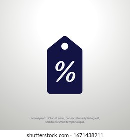 Discount offer tag icon. Shopping coupon symbol.