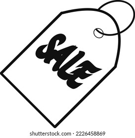 Discount offer tag vector icon. Sales label tag with sale sign. discount banner or coupon.