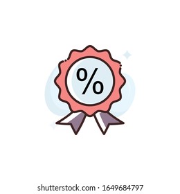 Discount Offer Vector Icon. illustration Style EPS 10 File