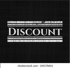 Discount on chalkboard