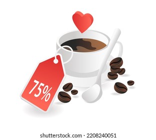 Discount on the purchase of a cup of coffee