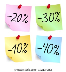 Discount on sticky note paper