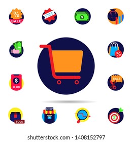 Discount, online store icon. Universal set of discount for website design and development, app development
