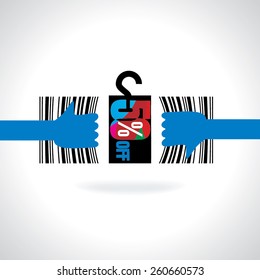 discount open concept bar code pull by hand 