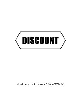 Discount outline icon isolated. Symbol, logo illustration for mobile concept, web design and games.