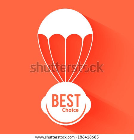 Discount parachute with text best choice