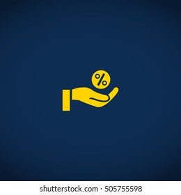 Discount percent icon.